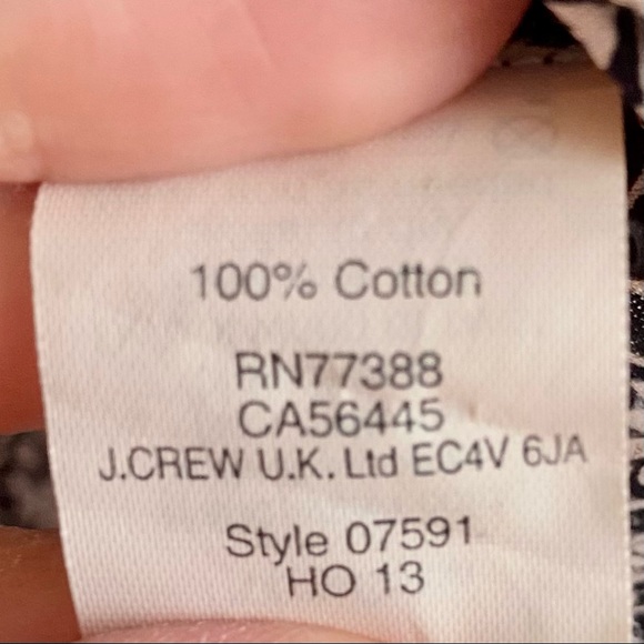 J. Crew Printed Boho Cotton T-Shirt - Picture 4 of 4